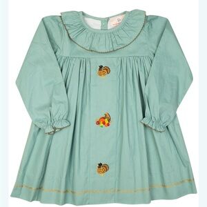 Turkey Embroidered Sage Green Dress